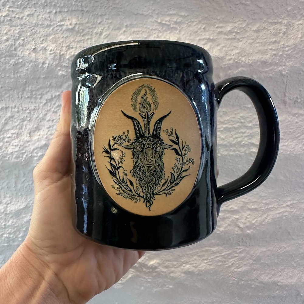 BAPHOMET MUG BY BLACK VEIL 🖤🐐 GOTH METAL MUG
